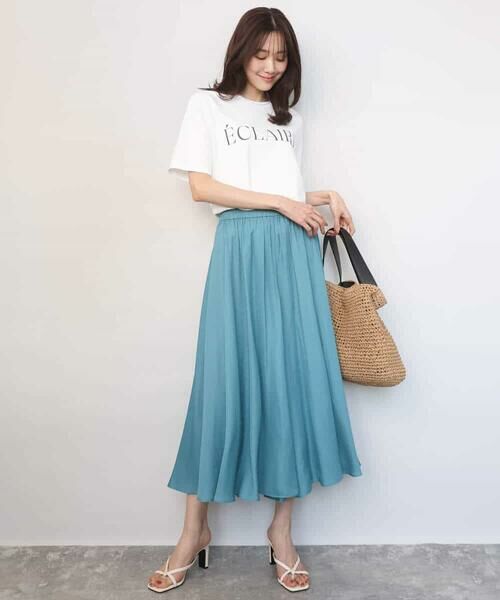 Maison de CINQ / メゾン ドゥ サンク カットソー | 【小さいサイズ】ニュアンス配色コットンロゴTシャツ/洗濯機で洗える | 詳細3