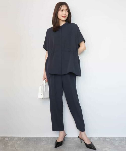 Maison de CINQ / メゾン ドゥ サンク その他パンツ | 【小さいサイズ】[UVカット/接触冷感/防シワ/通気性/洗濯機で洗える]テーパードパンツ | 詳細1