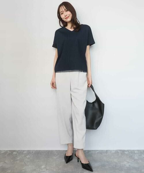 Maison de CINQ / メゾン ドゥ サンク その他パンツ | 【小さいサイズ】[UVカット/接触冷感/防シワ/通気性/洗濯機で洗える]テーパードパンツ | 詳細13