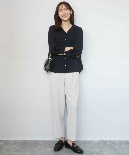 Maison de CINQ / メゾン ドゥ サンク その他パンツ | 【小さいサイズ】[UVカット/接触冷感/防シワ/通気性/洗濯機で洗える]テーパードパンツ | 詳細16