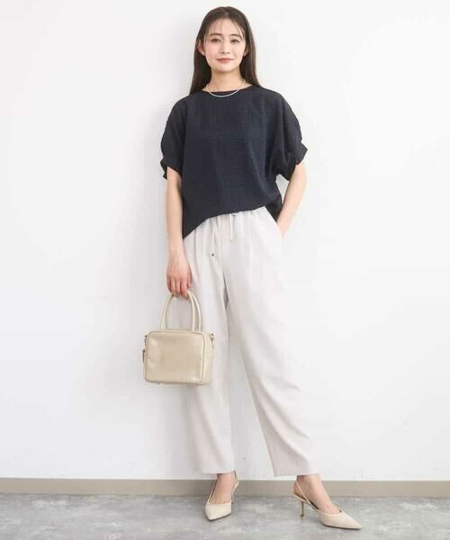 Maison de CINQ / メゾン ドゥ サンク その他パンツ | 【小さいサイズ】[UVカット/接触冷感/防シワ/通気性/洗濯機で洗える]テーパードパンツ | 詳細4