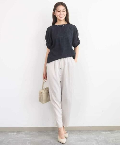 Maison de CINQ / メゾン ドゥ サンク その他パンツ | 【小さいサイズ】[UVカット/接触冷感/防シワ/通気性/洗濯機で洗える]テーパードパンツ | 詳細6