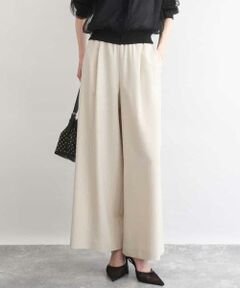 Maison de CINQ / メゾン ドゥ サンク チノ・ワークパンツ | 【小さいサイズ】[UVカット/防シワ/抗ピリング/洗濯機で洗える]ピンストライプ柄プルオンワイドパンツ