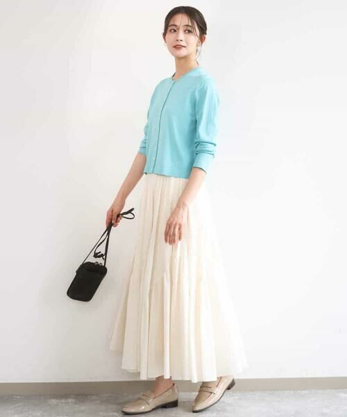 Maison de CINQ / メゾン ドゥ サンク カーディガン・ボレロ | 【小さいサイズ】ドット釦ニットカーディガン/接触冷感/UVカット/洗える | 詳細1