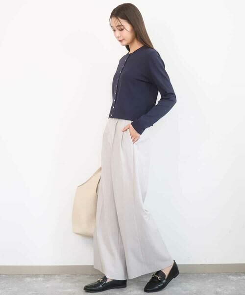 Maison de CINQ / メゾン ドゥ サンク カーディガン・ボレロ | 【小さいサイズ】ドット釦ニットカーディガン/接触冷感/UVカット/洗える | 詳細7