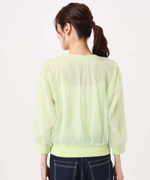 Maison de CINQ / メゾン ドゥ サンク カーディガン・ボレロ | 【小さいサイズ】[洗える]チュールシアーニットカーディガン | 詳細12