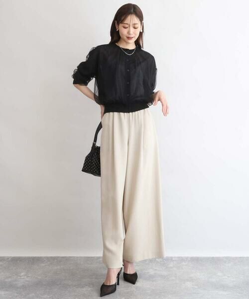 Maison de CINQ / メゾン ドゥ サンク カーディガン・ボレロ | 【小さいサイズ】[洗える]チュールシアーニットカーディガン | 詳細8