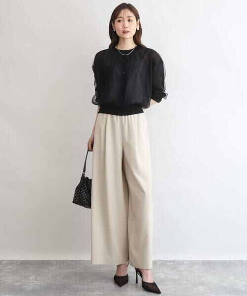 Maison de CINQ / メゾン ドゥ サンク カーディガン・ボレロ | 【小さいサイズ】[洗える]チュールシアーニットカーディガン | 詳細9