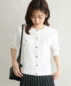 Maison de CINQ / メゾン ドゥ サンク カーディガン・ボレロ | 【小さいサイズ】[UVカット/接触冷感/洗える]コンパクトニットカーディガン