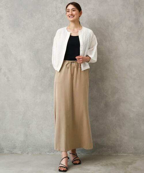 Maison de CINQ / メゾン ドゥ サンク シャツ・ブラウス | [小さいサイズ][セットアップ対応]ワッフルノーカラーブルゾン | 詳細4