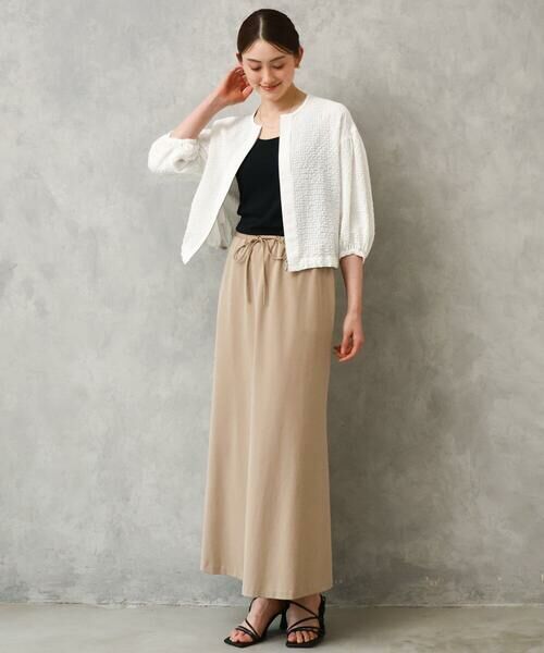 Maison de CINQ / メゾン ドゥ サンク シャツ・ブラウス | [小さいサイズ][セットアップ対応]ワッフルノーカラーブルゾン | 詳細5