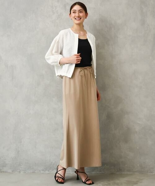 Maison de CINQ / メゾン ドゥ サンク シャツ・ブラウス | [小さいサイズ][セットアップ対応]ワッフルノーカラーブルゾン | 詳細6