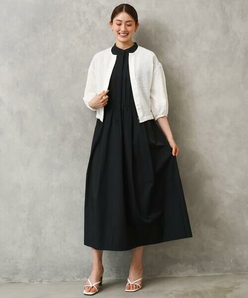 Maison de CINQ / メゾン ドゥ サンク シャツ・ブラウス | [小さいサイズ][セットアップ対応]ワッフルノーカラーブルゾン | 詳細8