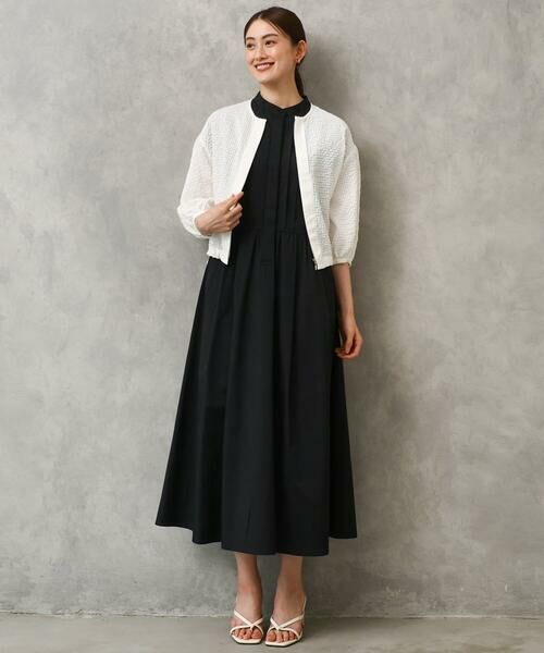 Maison de CINQ / メゾン ドゥ サンク シャツ・ブラウス | [小さいサイズ][セットアップ対応]ワッフルノーカラーブルゾン | 詳細9