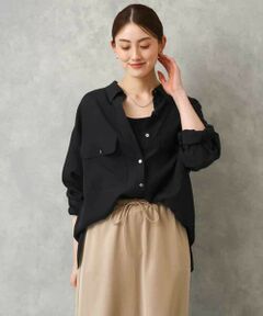 Maison de CINQ / メゾン ドゥ サンク シャツ・ブラウス | [小さいサイズ]シアーツイルオーバーシャツ
