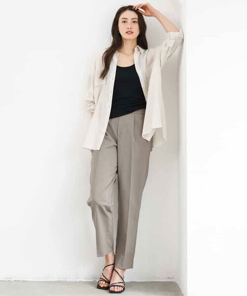 Maison de CINQ / メゾン ドゥ サンク シャツ・ブラウス | [小さいサイズ]シアーツイルオーバーシャツ | 詳細18