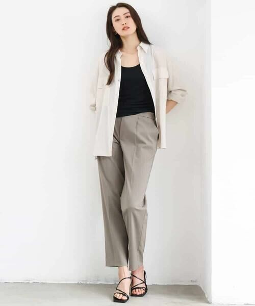 Maison de CINQ / メゾン ドゥ サンク シャツ・ブラウス | [小さいサイズ]シアーツイルオーバーシャツ | 詳細19