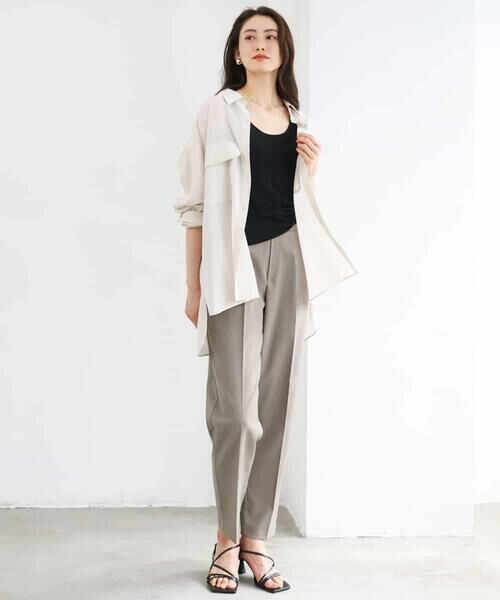 Maison de CINQ / メゾン ドゥ サンク シャツ・ブラウス | [小さいサイズ]シアーツイルオーバーシャツ | 詳細21