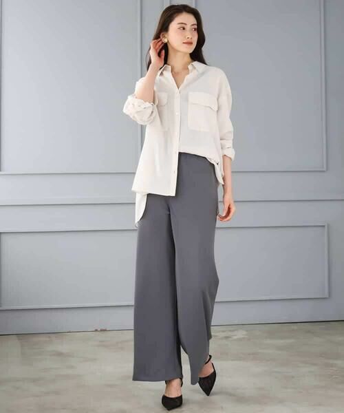 Maison de CINQ / メゾン ドゥ サンク シャツ・ブラウス | [小さいサイズ]シアーツイルオーバーシャツ | 詳細25