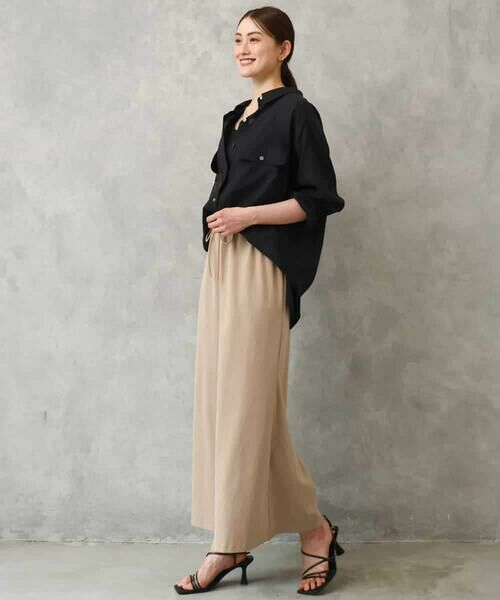 Maison de CINQ / メゾン ドゥ サンク シャツ・ブラウス | [小さいサイズ]シアーツイルオーバーシャツ | 詳細3