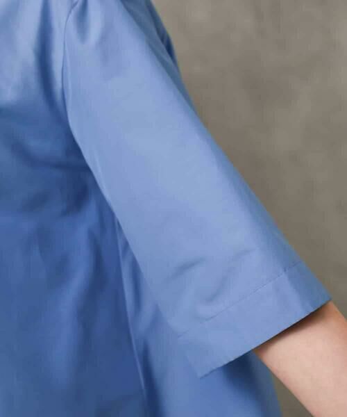 Maison de CINQ / メゾン ドゥ サンク シャツ・ブラウス | [小さいサイズ]バンドカラーテントラインシャツ | 詳細18