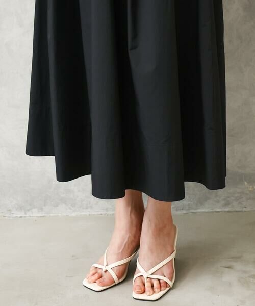 Maison de CINQ / メゾン ドゥ サンク ロング・マキシ丈ワンピース | [小さいサイズ]フレンチスリーブフレアワンピース | 詳細10