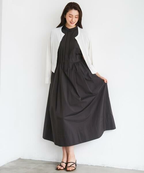 Maison de CINQ / メゾン ドゥ サンク ロング・マキシ丈ワンピース | [小さいサイズ]フレンチスリーブフレアワンピース | 詳細3