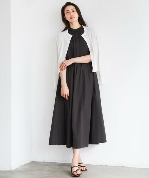 Maison de CINQ / メゾン ドゥ サンク ロング・マキシ丈ワンピース | [小さいサイズ]フレンチスリーブフレアワンピース | 詳細4