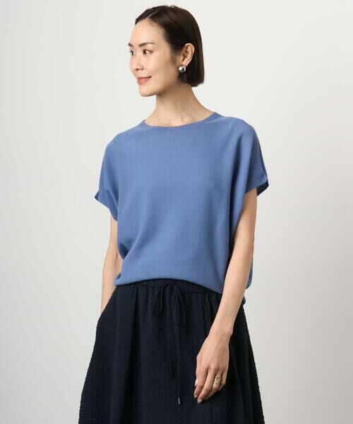 Maison de CINQ / メゾン ドゥ サンク ニット・セーター | [小さいサイズ]ホールガーメント(R)フレンチスリーブニット | 詳細1