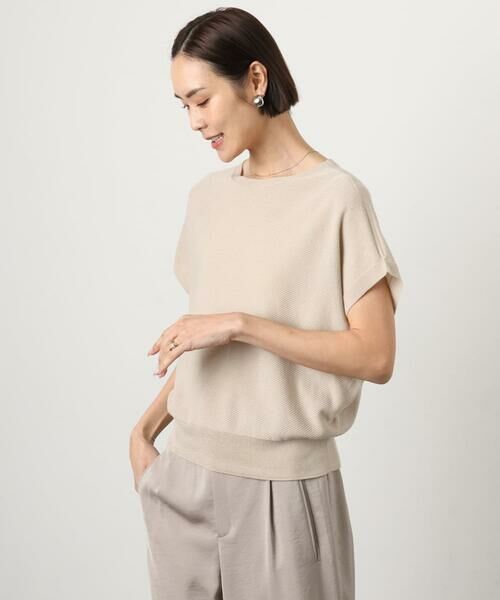 Maison de CINQ / メゾン ドゥ サンク ニット・セーター | [小さいサイズ]ホールガーメント(R)フレンチスリーブニット | 詳細3