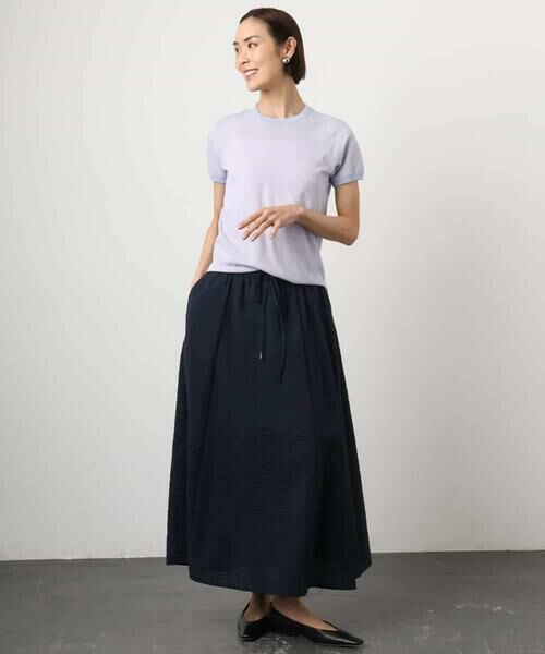 Maison de CINQ / メゾン ドゥ サンク ロング・マキシ丈スカート | [小さいサイズ][セットアップ対応/リラックスボトム]ワッフルギャザースカート | 詳細17