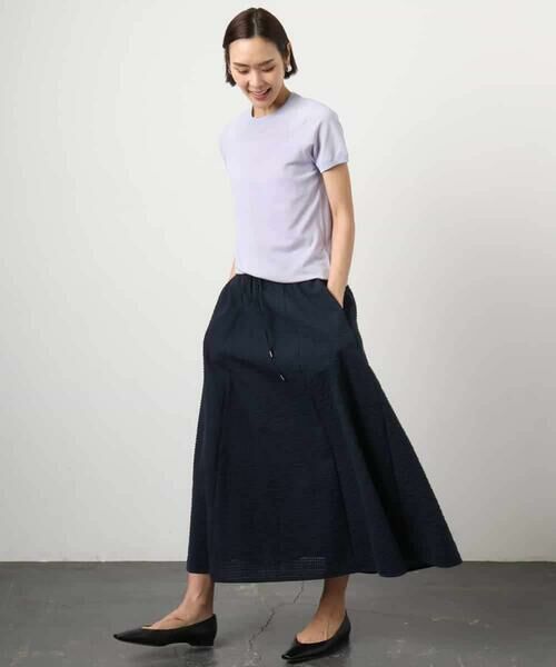 Maison de CINQ / メゾン ドゥ サンク ロング・マキシ丈スカート | [小さいサイズ][セットアップ対応/リラックスボトム]ワッフルギャザースカート | 詳細18