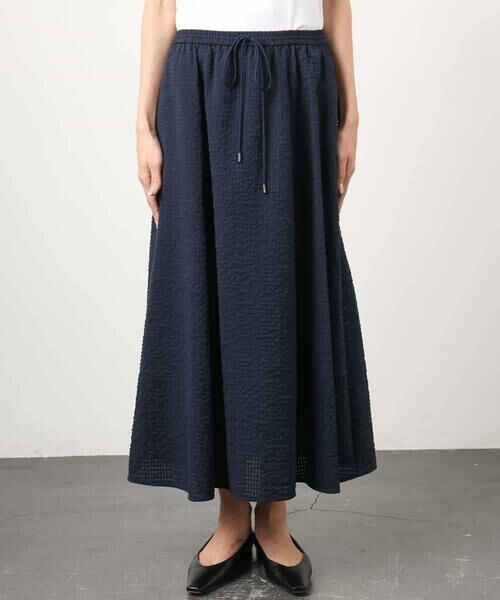 Maison de CINQ / メゾン ドゥ サンク ロング・マキシ丈スカート | [小さいサイズ][セットアップ対応/リラックスボトム]ワッフルギャザースカート | 詳細19