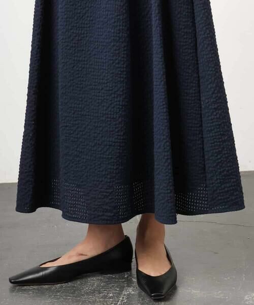 Maison de CINQ / メゾン ドゥ サンク ロング・マキシ丈スカート | [小さいサイズ][セットアップ対応/リラックスボトム]ワッフルギャザースカート | 詳細24