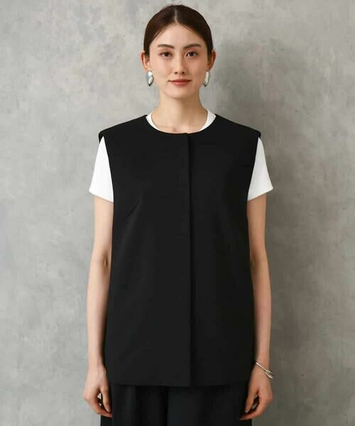 Maison de CINQ / メゾン ドゥ サンク ベスト | [小さいサイズ][セットアップ対応]ノーカラージレ | 詳細28