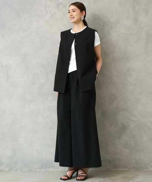 Maison de CINQ / メゾン ドゥ サンク ベスト | [小さいサイズ][セットアップ対応]ノーカラージレ | 詳細4