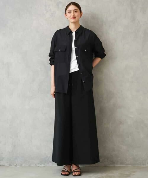 Maison de CINQ / メゾン ドゥ サンク その他パンツ | [小さいサイズ][セットアップ対応/リラックスボトム]ドローストリングワイドパンツ | 詳細12