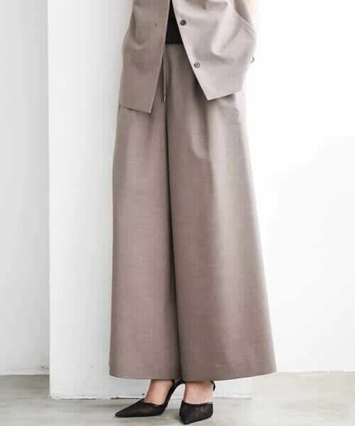 Maison de CINQ / メゾン ドゥ サンク その他パンツ | [小さいサイズ][セットアップ対応/リラックスボトム]ドローストリングワイドパンツ | 詳細15