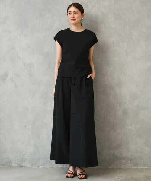 Maison de CINQ / メゾン ドゥ サンク その他パンツ | [小さいサイズ][セットアップ対応/リラックスボトム]ドローストリングワイドパンツ | 詳細2