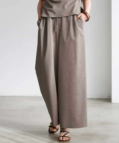 Maison de CINQ / メゾン ドゥ サンク その他パンツ | [小さいサイズ][セットアップ対応/リラックスボトム]ドローストリングワイドパンツ | 詳細21