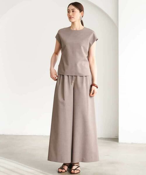 Maison de CINQ / メゾン ドゥ サンク その他パンツ | [小さいサイズ][セットアップ対応/リラックスボトム]ドローストリングワイドパンツ | 詳細24
