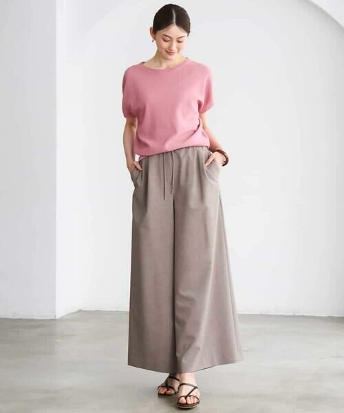 Maison de CINQ / メゾン ドゥ サンク その他パンツ | [小さいサイズ][セットアップ対応/リラックスボトム]ドローストリングワイドパンツ | 詳細26