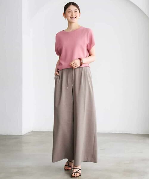 Maison de CINQ / メゾン ドゥ サンク その他パンツ | [小さいサイズ][セットアップ対応/リラックスボトム]ドローストリングワイドパンツ | 詳細27