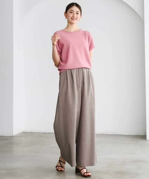 Maison de CINQ / メゾン ドゥ サンク その他パンツ | [小さいサイズ][セットアップ対応/リラックスボトム]ドローストリングワイドパンツ | 詳細28