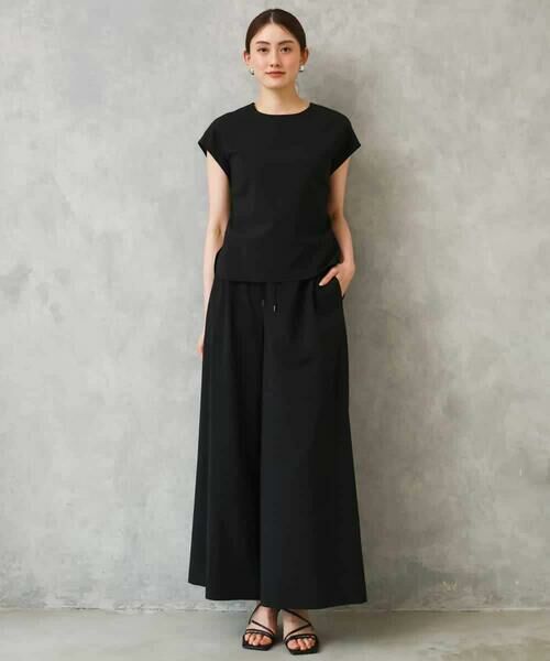 Maison de CINQ / メゾン ドゥ サンク その他パンツ | [小さいサイズ][セットアップ対応/リラックスボトム]ドローストリングワイドパンツ | 詳細3