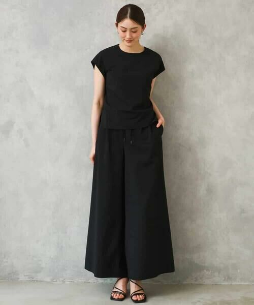 Maison de CINQ / メゾン ドゥ サンク その他パンツ | [小さいサイズ][セットアップ対応/リラックスボトム]ドローストリングワイドパンツ | 詳細4