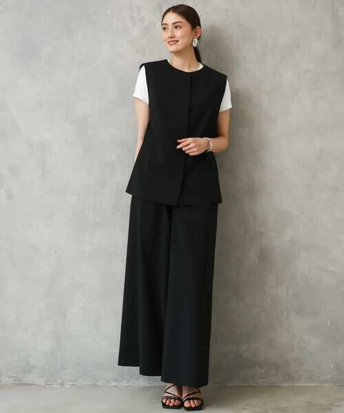 Maison de CINQ / メゾン ドゥ サンク その他パンツ | [小さいサイズ][セットアップ対応/リラックスボトム]ドローストリングワイドパンツ | 詳細5