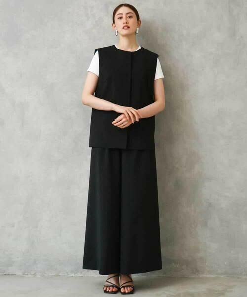 Maison de CINQ / メゾン ドゥ サンク その他パンツ | [小さいサイズ][セットアップ対応/リラックスボトム]ドローストリングワイドパンツ | 詳細6