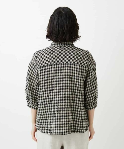 Maison de CINQ / メゾン ドゥ サンク シャツ・ブラウス | [セットアップ対応]リネンコットンギンガムチェックブラウス | 詳細11
