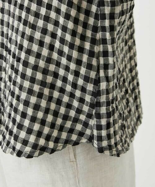 Maison de CINQ / メゾン ドゥ サンク シャツ・ブラウス | [セットアップ対応]リネンコットンギンガムチェックブラウス | 詳細14
